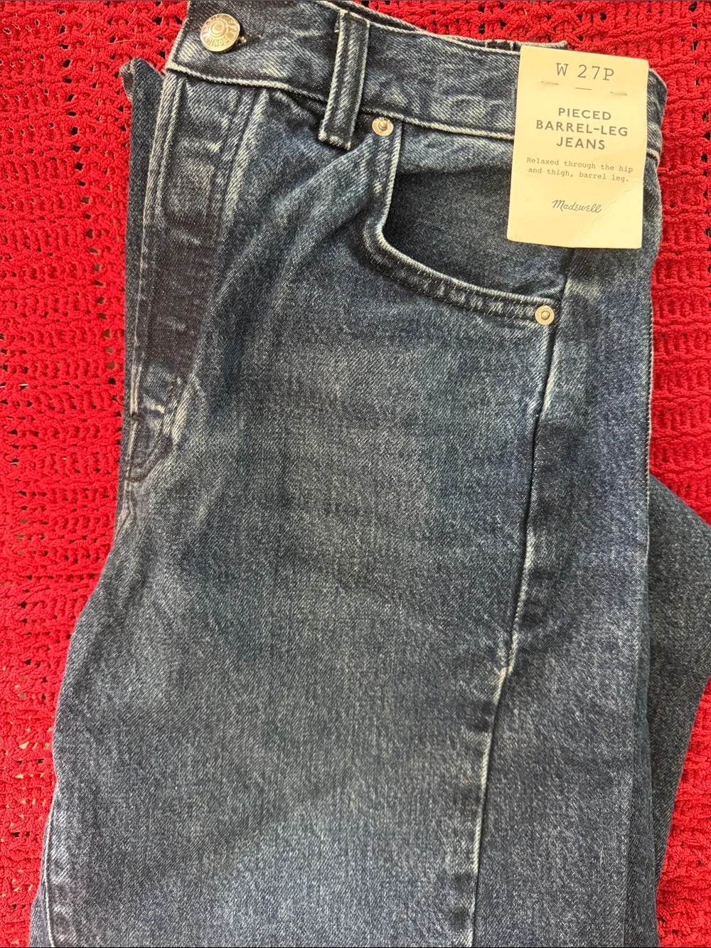Madewell Women’s Pierced Barrel Leg Jeans